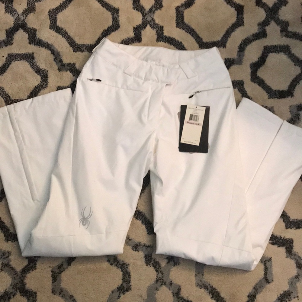 Women’s Spyder White Ski Pants!